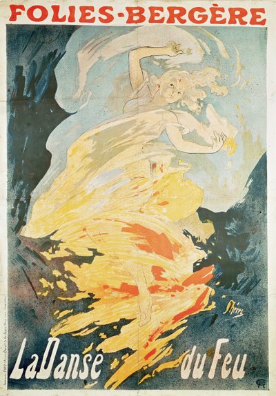 Folies Bergere: la Danse du Feu, Frankreich 1897 von Jules Cheret